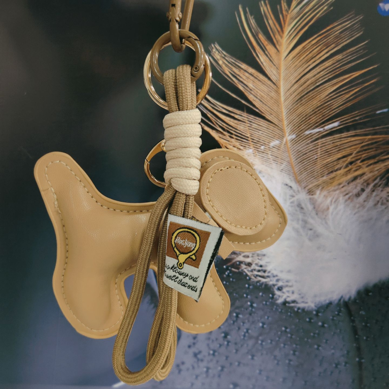 Κλειδοθήκη σκύλου από τεχνητό δέρμα — μοτίβο ζωικού χαρακτήρα, μάρκα Zug, κωδ. 1325584, ημι-χειροποίητη κατασκευή