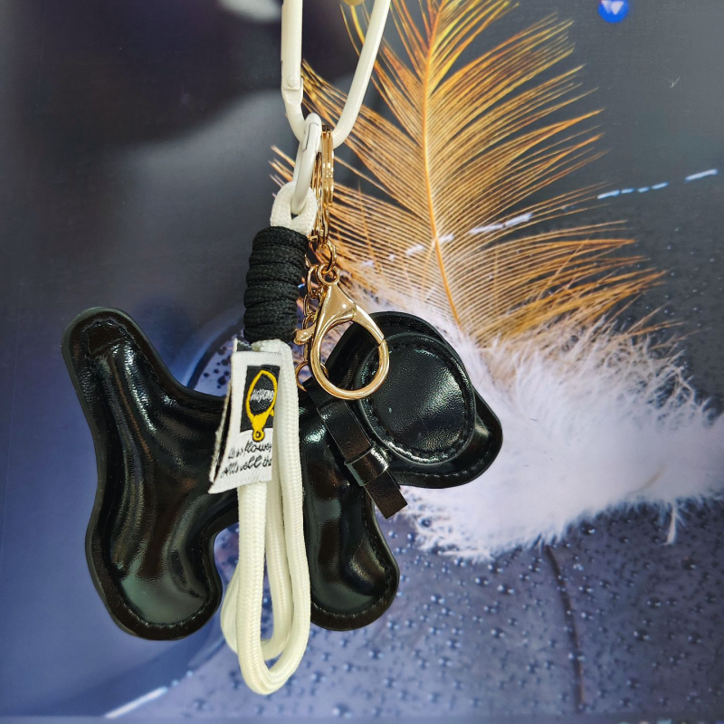 Κλειδοθήκη σκύλου από τεχνητό δέρμα — μοτίβο ζωικού χαρακτήρα, μάρκα Zug, κωδ. 1325584, ημι-χειροποίητη κατασκευή