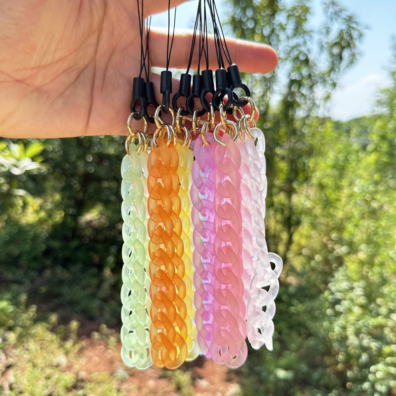 Κορδόνι τηλεφώνου με ματ ακρυλικό σε αλυσίδα, χειροποίητο από τη Newsefly, Άνοιξη 2023 έκδοση