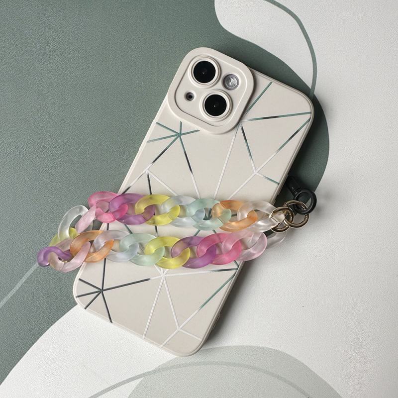 Κορδόνι τηλεφώνου με ματ ακρυλικό σε αλυσίδα, χειροποίητο από τη Newsefly, Άνοιξη 2023 έκδοση