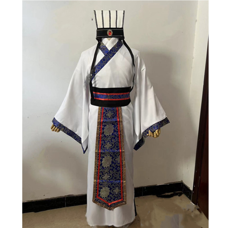 Stari kineski scenski kostim – unisex službeni kostim za dinastije Han, Tang i Qin, poliester