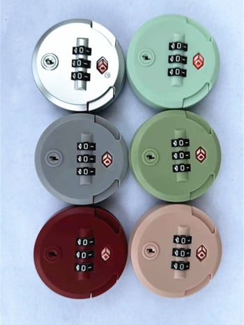 Κλειδαριά αποσκευών, ABS υλικό, αντικλοπή, περιστρεφόμενη κλειδαριά με επίπεδη πλατφόρμα, ανταλλακτικό, καλοκαίρι 2023