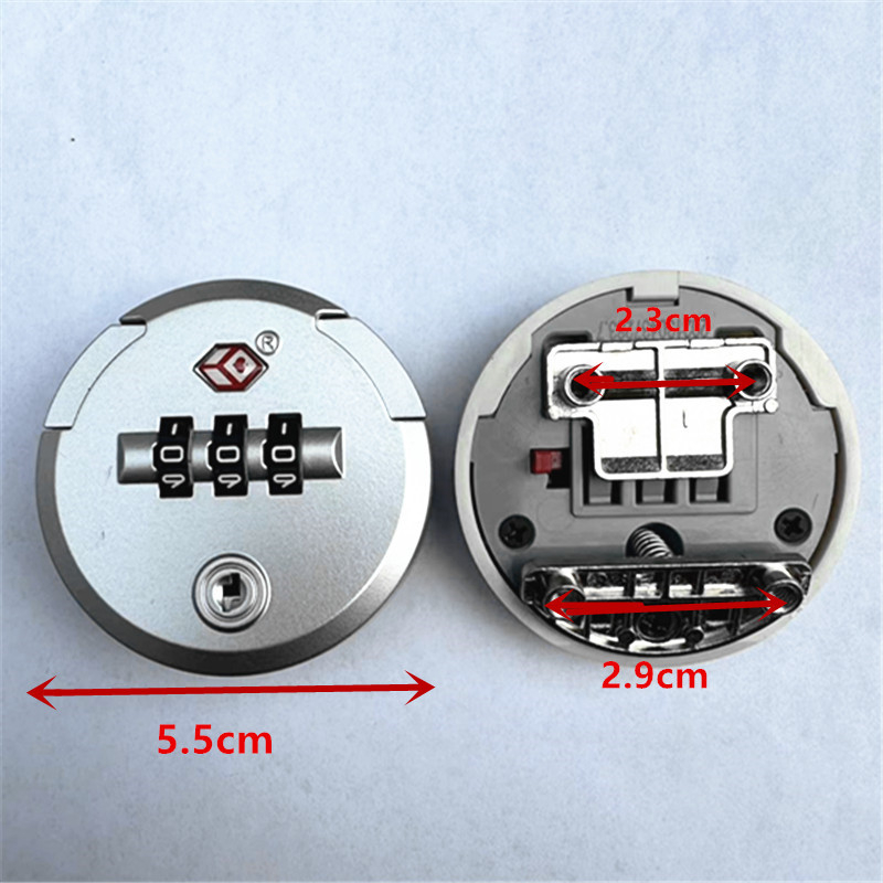 Κλειδαριά αποσκευών, ABS υλικό, αντικλοπή, περιστρεφόμενη κλειδαριά με επίπεδη πλατφόρμα, ανταλλακτικό, καλοκαίρι 2023