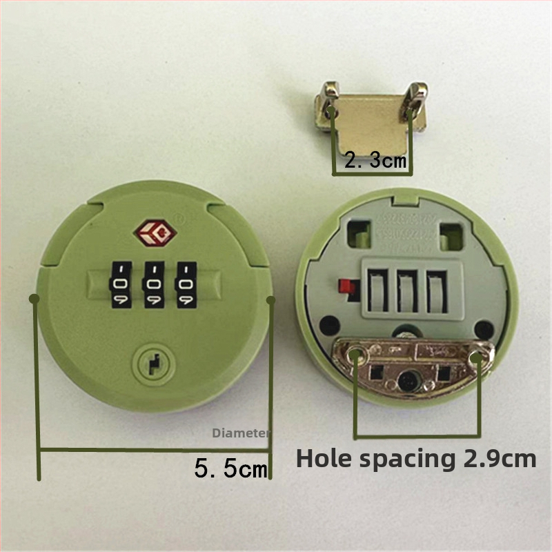 Κλειδαριά αποσκευών, ABS υλικό, αντικλοπή, περιστρεφόμενη κλειδαριά με επίπεδη πλατφόρμα, ανταλλακτικό, καλοκαίρι 2023