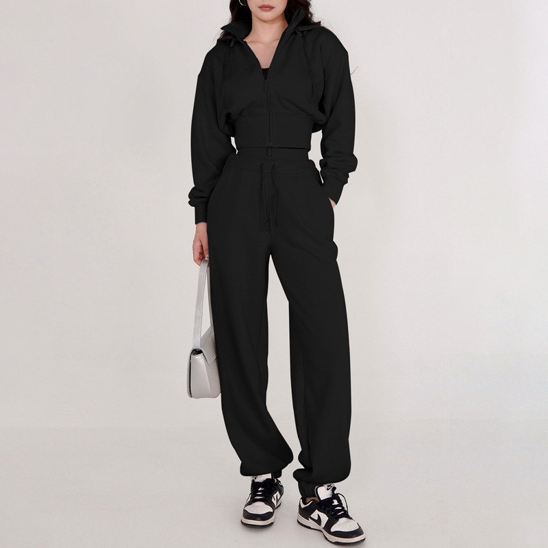 Női téli sportos dzseki kapucnival, levehető állógalléros, hosszú ujjú, pamut‑poliészter keverékből készült