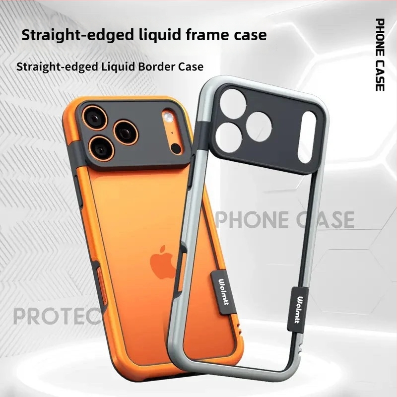 Telefonvédő iPhone 13–17 sorozathoz, matt TPU burkolat és metallikus festékkel, hőelvezetés, ütésállóság és ujjlenyomat-mentes