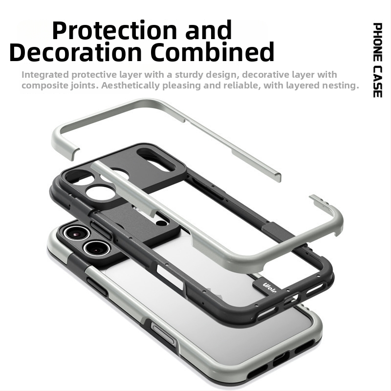 Telefonvédő iPhone 13–17 sorozathoz, matt TPU burkolat és metallikus festékkel, hőelvezetés, ütésállóság és ujjlenyomat-mentes