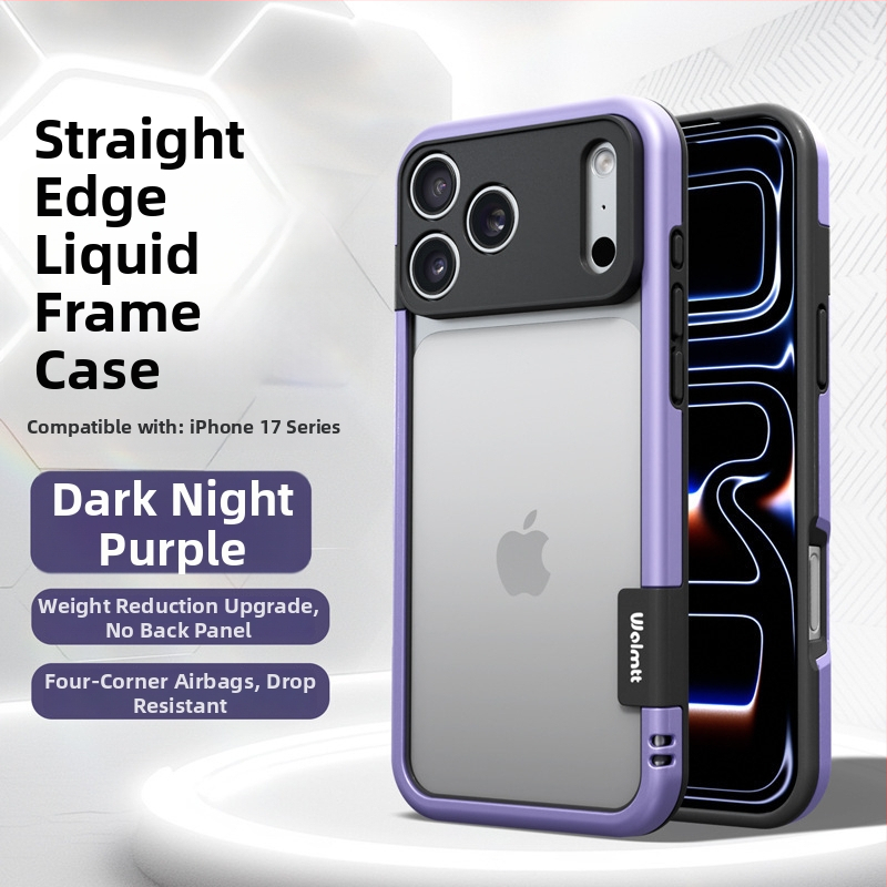 Telefonvédő iPhone 13–17 sorozathoz, matt TPU burkolat és metallikus festékkel, hőelvezetés, ütésállóság és ujjlenyomat-mentes