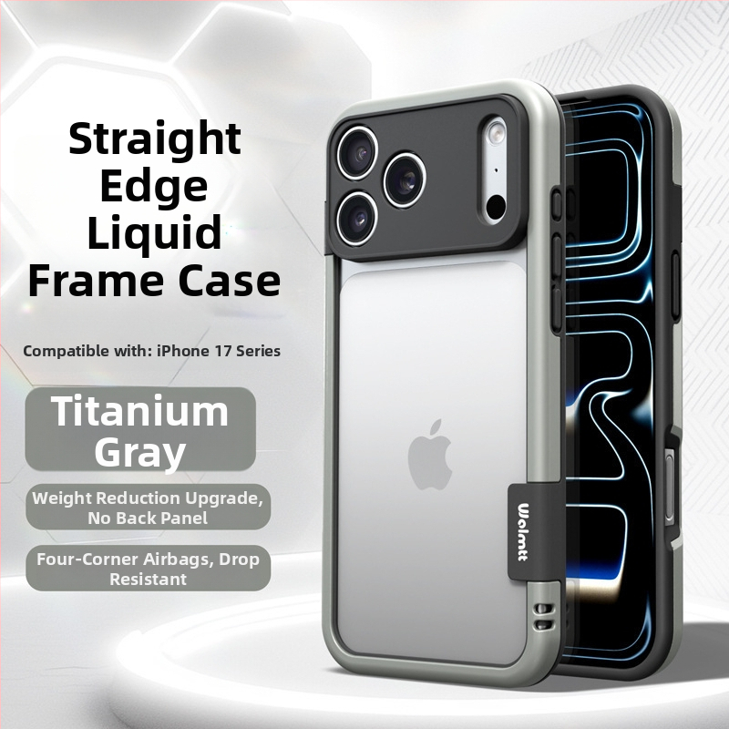 Telefonvédő iPhone 13–17 sorozathoz, matt TPU burkolat és metallikus festékkel, hőelvezetés, ütésállóság és ujjlenyomat-mentes