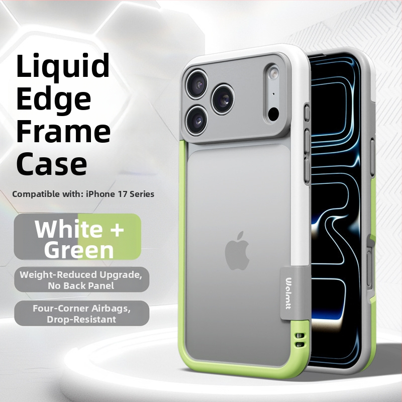 Telefonvédő iPhone 13–17 sorozathoz, matt TPU burkolat és metallikus festékkel, hőelvezetés, ütésállóság és ujjlenyomat-mentes