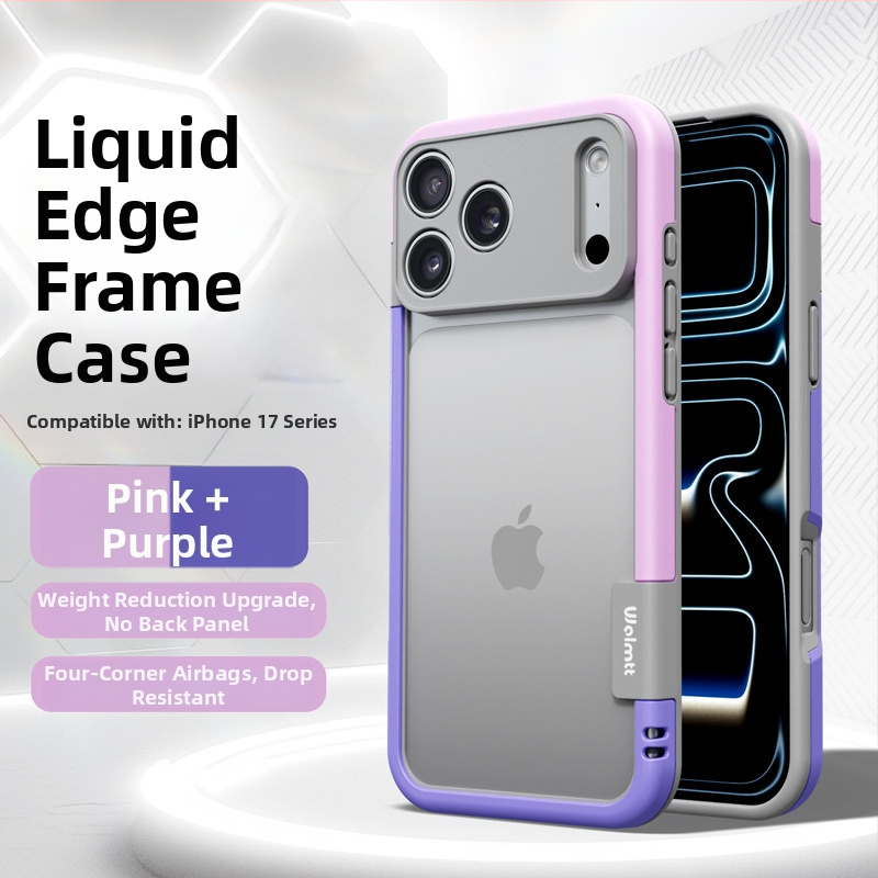 Telefonvédő iPhone 13–17 sorozathoz, matt TPU burkolat és metallikus festékkel, hőelvezetés, ütésállóság és ujjlenyomat-mentes