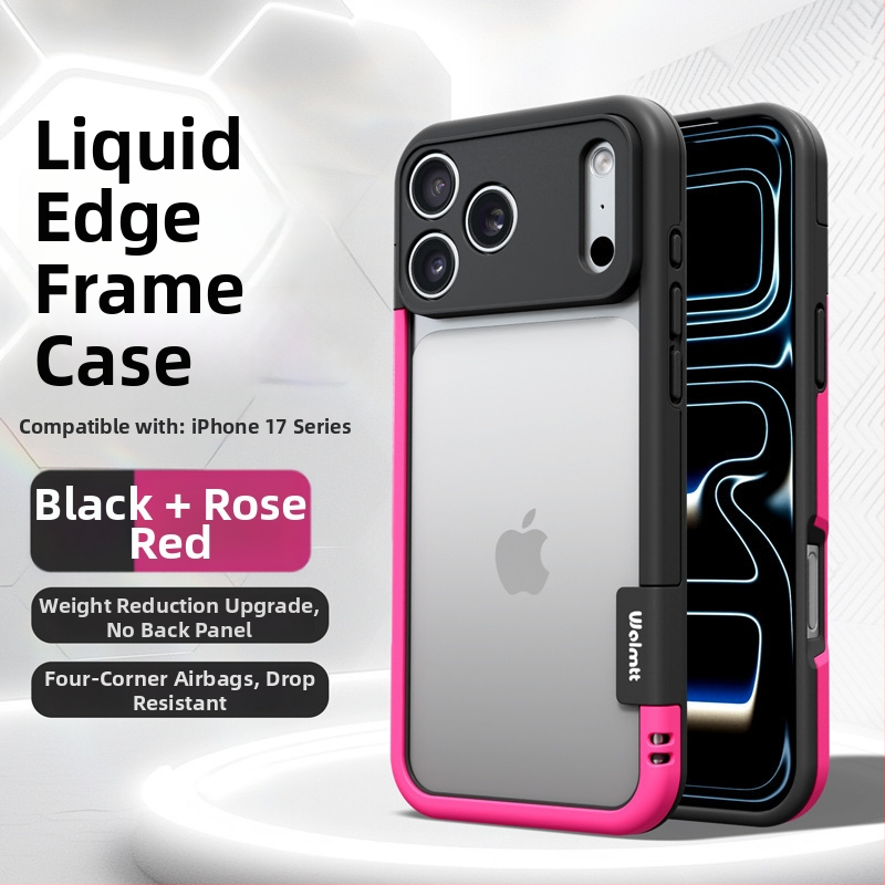 Telefonvédő iPhone 13–17 sorozathoz, matt TPU burkolat és metallikus festékkel, hőelvezetés, ütésállóság és ujjlenyomat-mentes