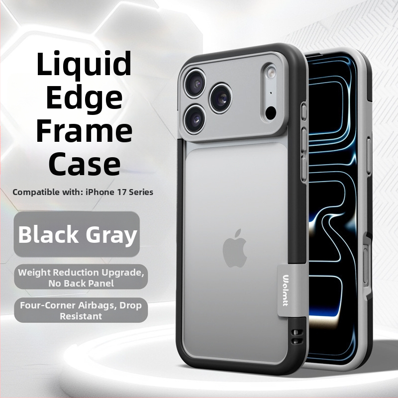 Telefonvédő iPhone 13–17 sorozathoz, matt TPU burkolat és metallikus festékkel, hőelvezetés, ütésállóság és ujjlenyomat-mentes