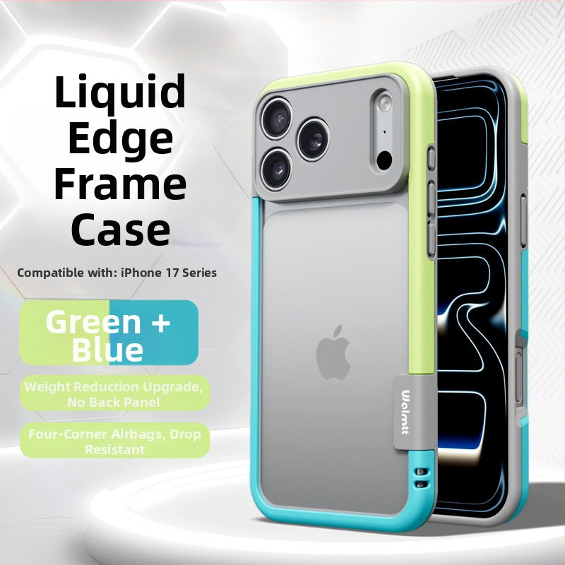 Telefonvédő iPhone 13–17 sorozathoz, matt TPU burkolat és metallikus festékkel, hőelvezetés, ütésállóság és ujjlenyomat-mentes