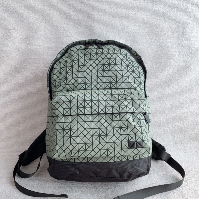 BAOBAO silikónový ruksak, geometrické prešívanie, unisex, vhodný pre 14-palcový notebook, objem do 20 L, mestský minimalistický štýl