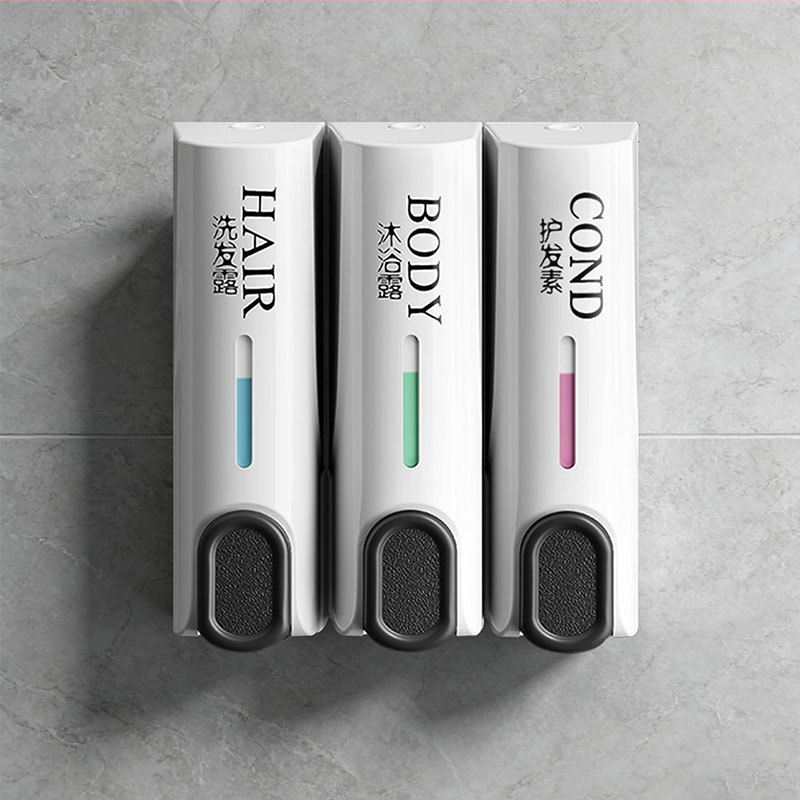 Fali folyadékadagoló a fürdőszobába – ABS anyag, kézi pumpa, fúrás nélküli, 212A modell, Sunboson Xiangchen