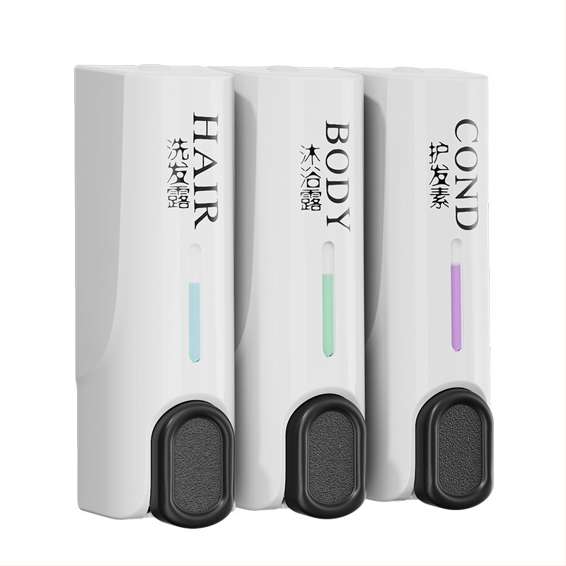 Fali folyadékadagoló a fürdőszobába – ABS anyag, kézi pumpa, fúrás nélküli, 212A modell, Sunboson Xiangchen