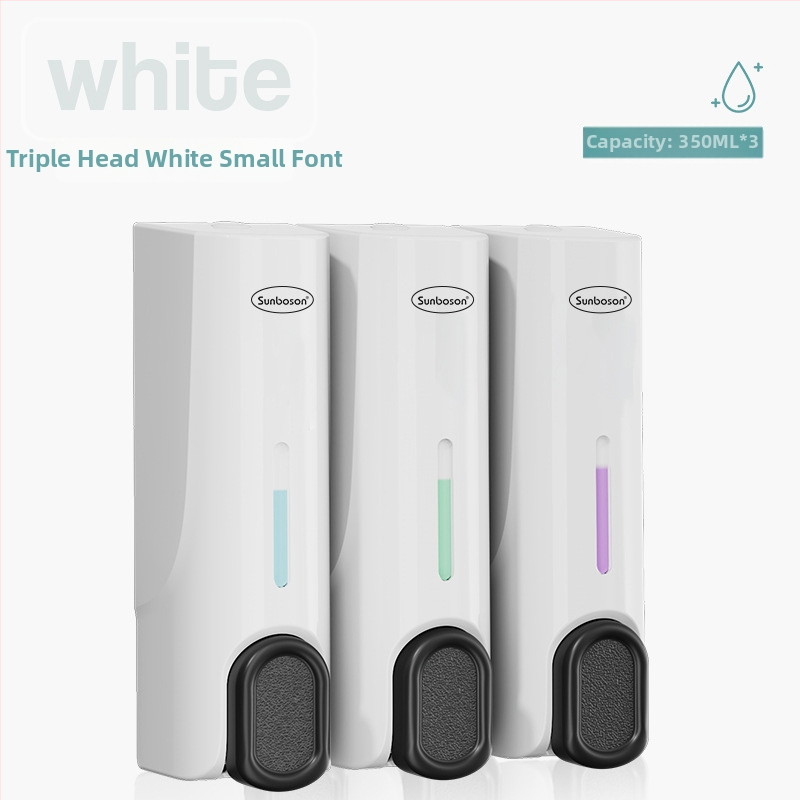 Fali folyadékadagoló a fürdőszobába – ABS anyag, kézi pumpa, fúrás nélküli, 212A modell, Sunboson Xiangchen