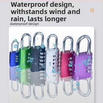 Alumíniumötvözetes jelszavas zár edzőterem szekrényekhez (modell Qjd2024052201, záró rúd vastagsága: 3, kioldási mód: jelszó)