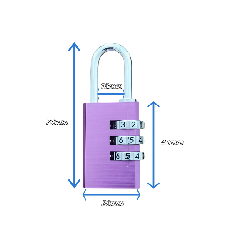 Alumíniumötvözetes jelszavas zár edzőterem szekrényekhez (modell Qjd2024052201, záró rúd vastagsága: 3, kioldási mód: jelszó)