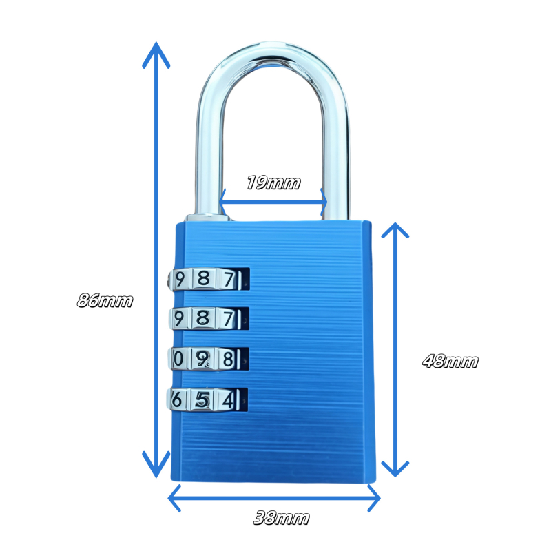 Alumíniumötvözetes jelszavas zár edzőterem szekrényekhez (modell Qjd2024052201, záró rúd vastagsága: 3, kioldási mód: jelszó)