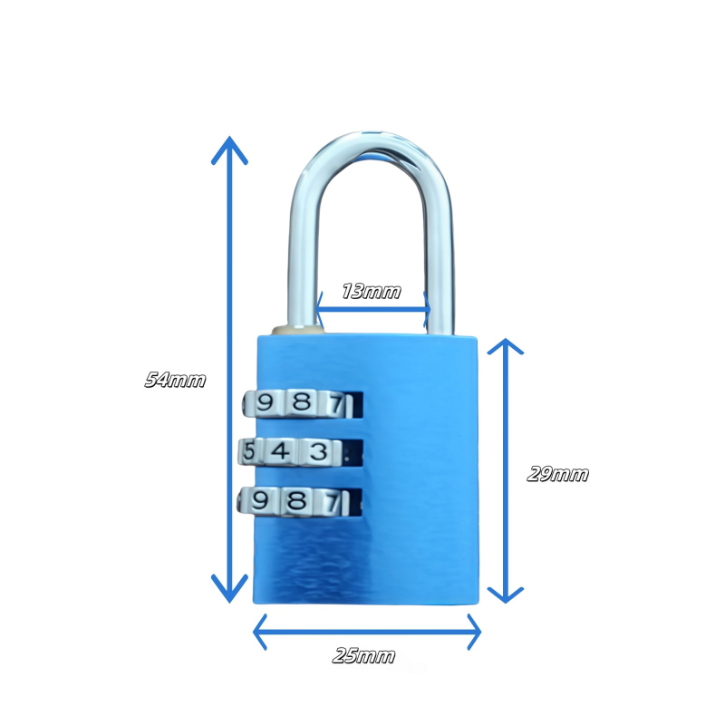 Alumíniumötvözetes jelszavas zár edzőterem szekrényekhez (modell Qjd2024052201, záró rúd vastagsága: 3, kioldási mód: jelszó)