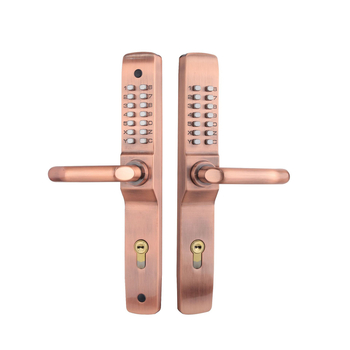 Rain Solid alumínium ötvözet ajtó mechanikus zárbetéttel, OL4053, udvari ajtókhoz és üreges/díszkapukhoz; nyitás kulcs vagy jelszó