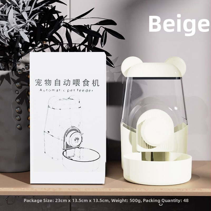 Котешка купа за хранене с интегрирана вода и храна — Материал: пластмаса + неръждаема стомана; Автоматично хранене; Марка: Dog Overlord; Опаковка: 50; За котки