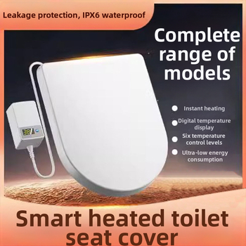 Fűtött intelligens WC-ülőke távirányítóval – állandó hőmérséklet, azonnali melegítés, U- és V-alakú forma, polipropilén