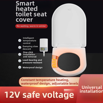 Fűtött intelligens WC-ülőke távirányítóval – állandó hőmérséklet, azonnali melegítés, U- és V-alakú forma, polipropilén