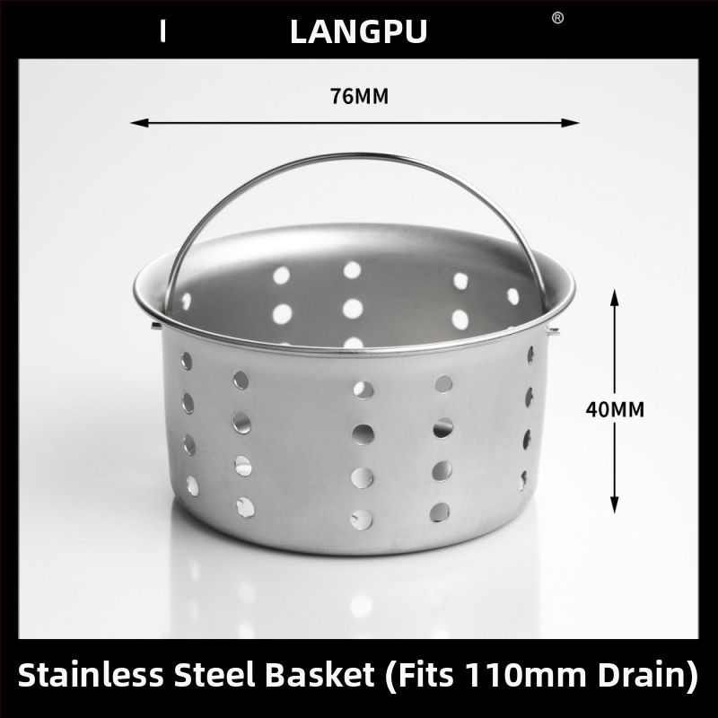 Drenáž drezu kuchynský 8110 – nerezová oceľ, LP, tvaru P, ťahový typ