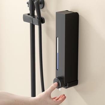 Falra szerelhető zuhanygél adagoló 304 rozsdamentes acélból, EU CE tanúsítvánnyal és indukciós érzékelő funkcióval