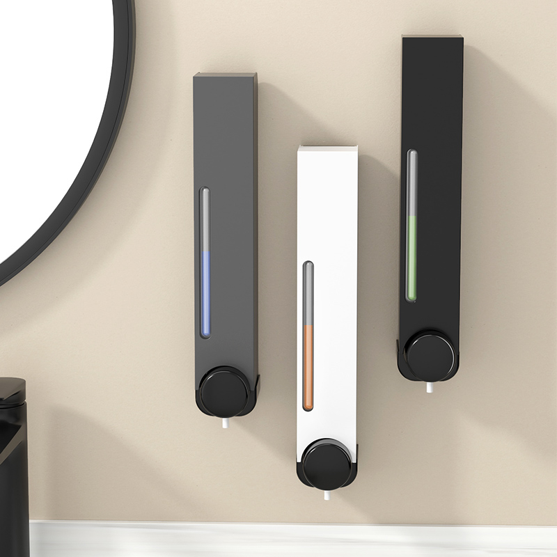 Falra szerelhető zuhanygél adagoló 304 rozsdamentes acélból, EU CE tanúsítvánnyal és indukciós érzékelő funkcióval