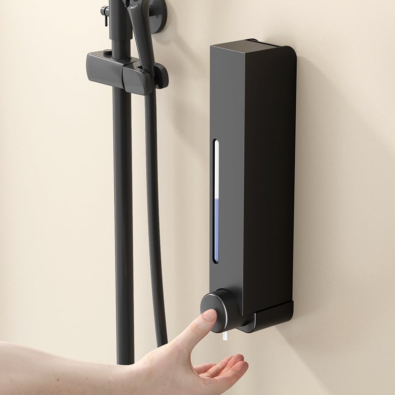 Falra szerelhető zuhanygél adagoló 304 rozsdamentes acélból, EU CE tanúsítvánnyal és indukciós érzékelő funkcióval