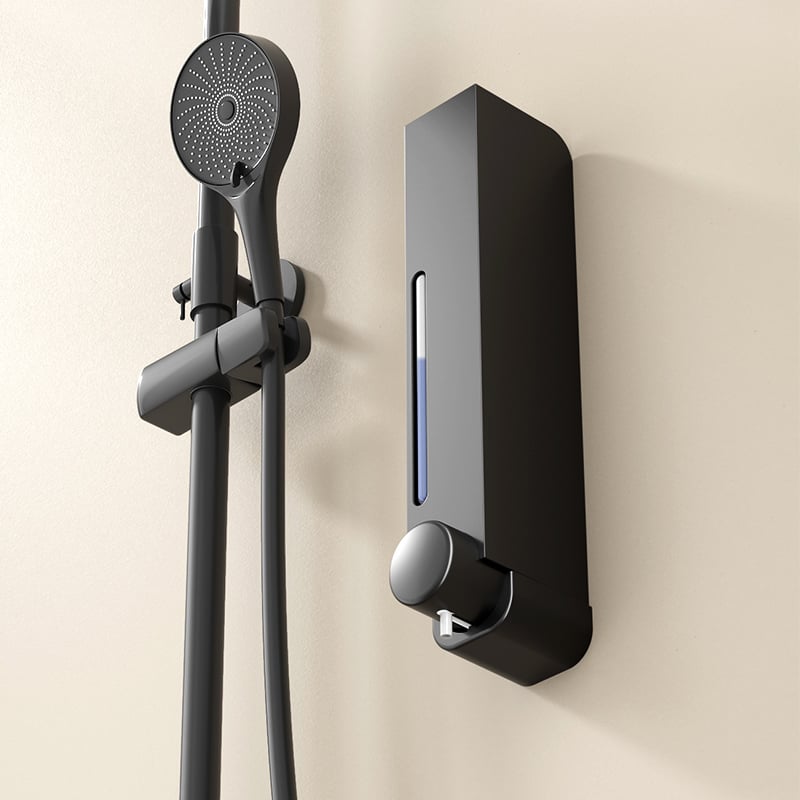 Falra szerelhető zuhanygél adagoló 304 rozsdamentes acélból, EU CE tanúsítvánnyal és indukciós érzékelő funkcióval