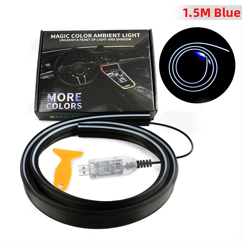 Амбиентна LED лента за предното стъкло на автомобила – акрил, 13W, 5V, 0.8A