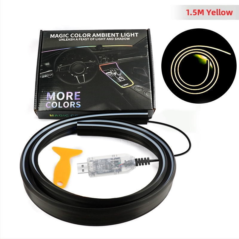 Амбиентна LED лента за предното стъкло на автомобила – акрил, 13W, 5V, 0.8A