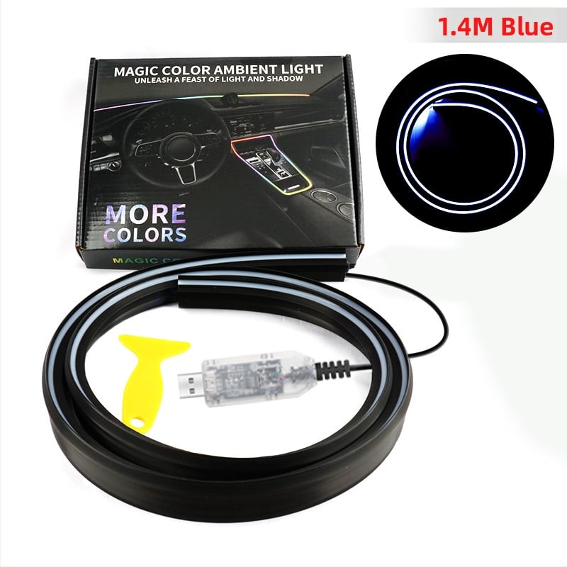 Амбиентна LED лента за предното стъкло на автомобила – акрил, 13W, 5V, 0.8A