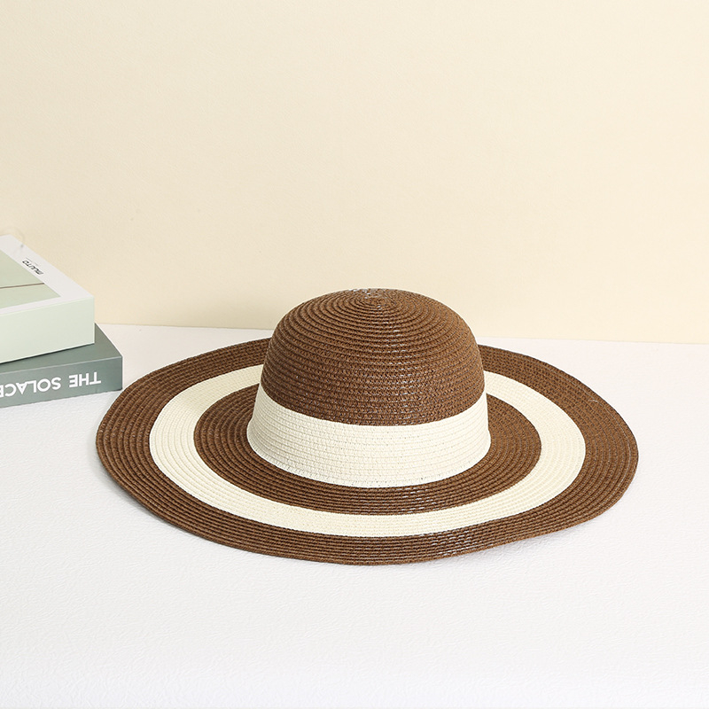 Szalmából készült tote táska - városi egyszerű stílus, vízszintes négyzet alakú, cipzáros nyitás, belső zseb a telefonhoz