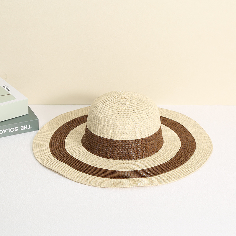 Szalmából készült tote táska - városi egyszerű stílus, vízszintes négyzet alakú, cipzáros nyitás, belső zseb a telefonhoz