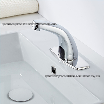 Senzorový kohútik na umývadlo - nerezová oceľ, keramický diskový ventil, montáž na dosku, Ø20 vstup/výstup, jednorukové ovládanie