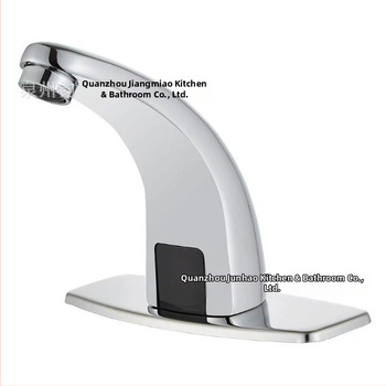 Senzorový kohútik na umývadlo - nerezová oceľ, keramický diskový ventil, montáž na dosku, Ø20 vstup/výstup, jednorukové ovládanie