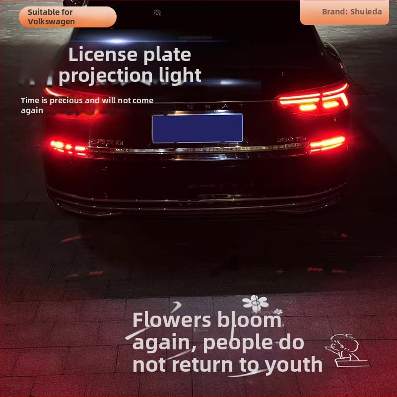 Serada Lampă de proiecție a plăcuței de înmatriculare Volkswagen — compatibilă cu vehicule Volkswagen