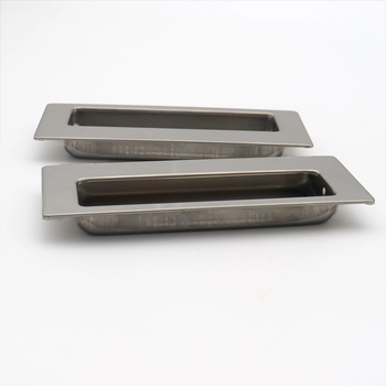 Вградена дръжка от неръждаема стомана за плъзгащи врати — модел правоъгълен или кръгъл; стил модерен минимализъм; материал: неръждаема стомана; процес: коване; предназначение: шкафове