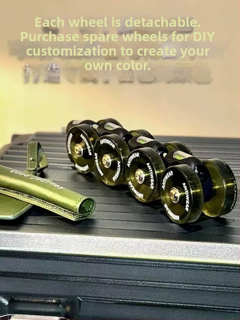 Set de roți pentru bagaje cu roți universale silențioase — Mige Fort, PU întărit, ultra-ușor, antibacterian, primăvara 2025