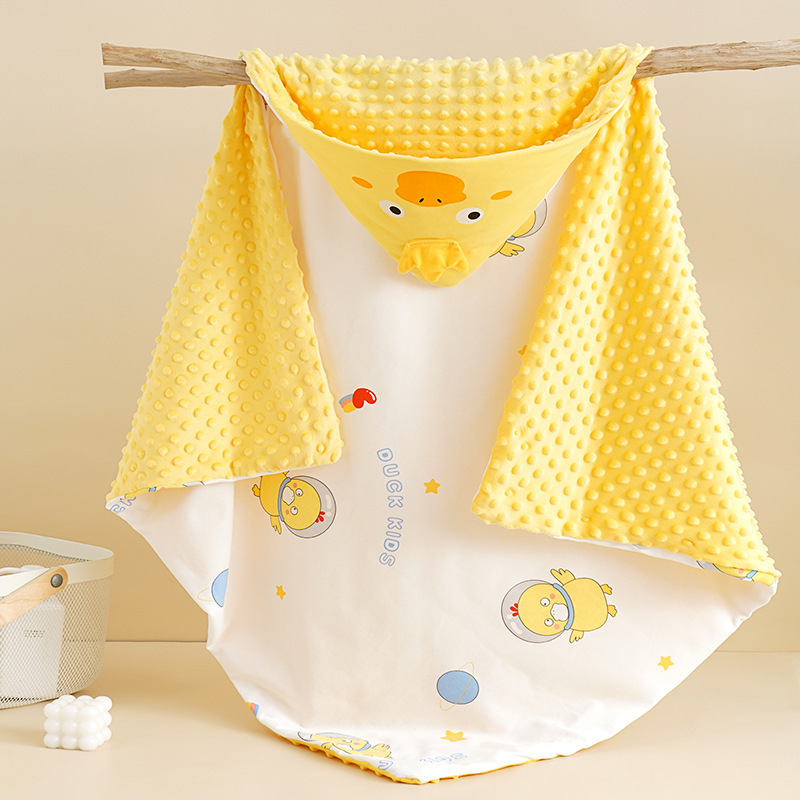 Κουβέρτα αγκαλιάς για μωρά από καθαρό βαμβάκι, γέμισμα από βαμβάκι, μοτίβο καρτούν, για βρέφη και νήπια, άνοιξη