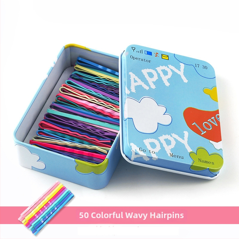 Корейски стил, ръчно изработен клип за коса от стоманена тел, страничен клип, свеж и сладък аксесоар за коса