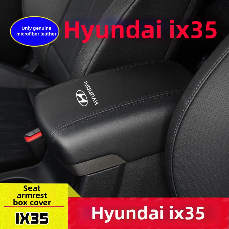 Husă din piele pentru cotiera centrală Hyundai ix35 (2010–2020); Material: Piele; Model: Hyundai ix35; Compatibilitate: ix35 2010–2020; Greutate: 100 g; Personalizare disponibilă