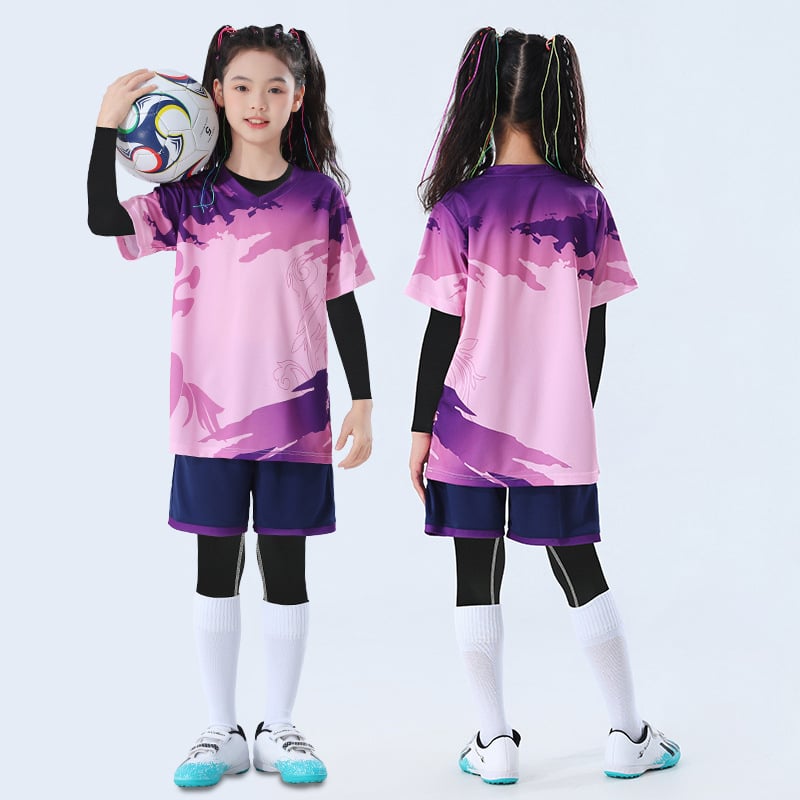 Детски комплект за скачане и тренировки, камуфлажен принт, четири сезона, дълги ръкави, кръгло деколте, бързосъхнещ