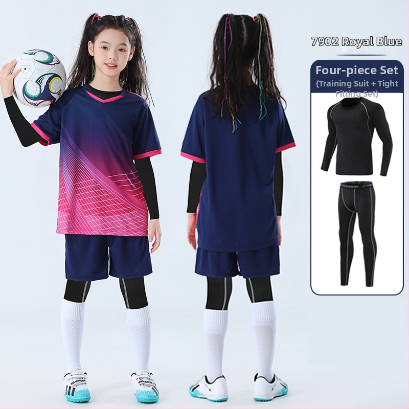 Детски комплект за скачане и тренировки, камуфлажен принт, четири сезона, дълги ръкави, кръгло деколте, бързосъхнещ